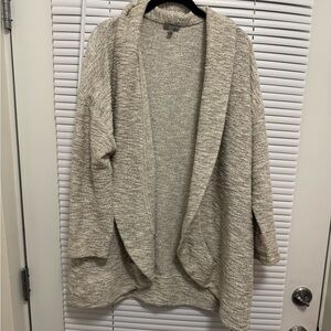 Talbots Heathered Cream Cardigan